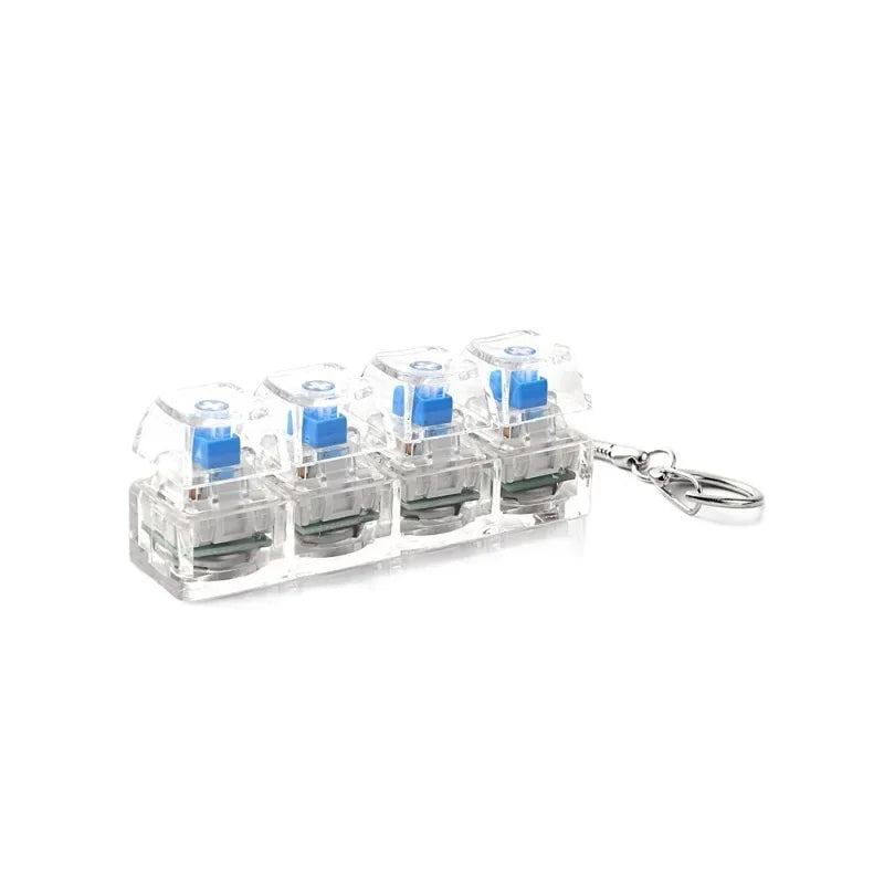 4-Key LED Crystal Keycap Fidget Toy