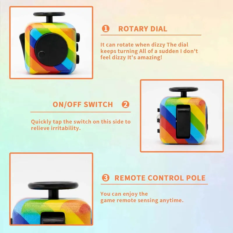 Mini Fidget Cube | Stress Relief Toy for Kids & Adults with ADHD & Anxiety
