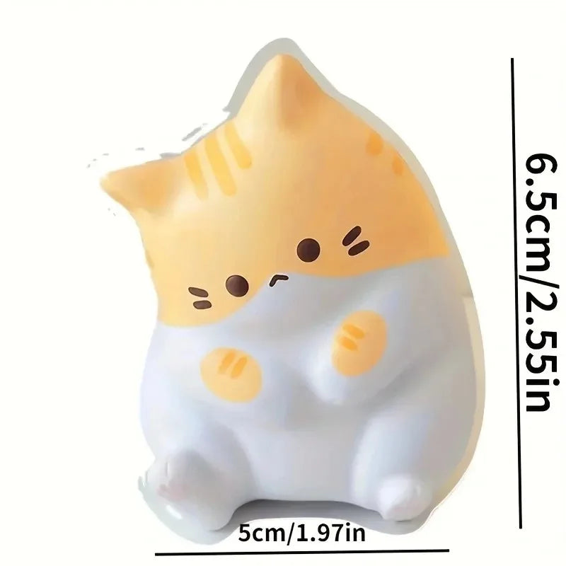 Cat Squishy Stress Relief Toy | Slow Rising PU Squeeze Antistress Ball for Kids & Adults