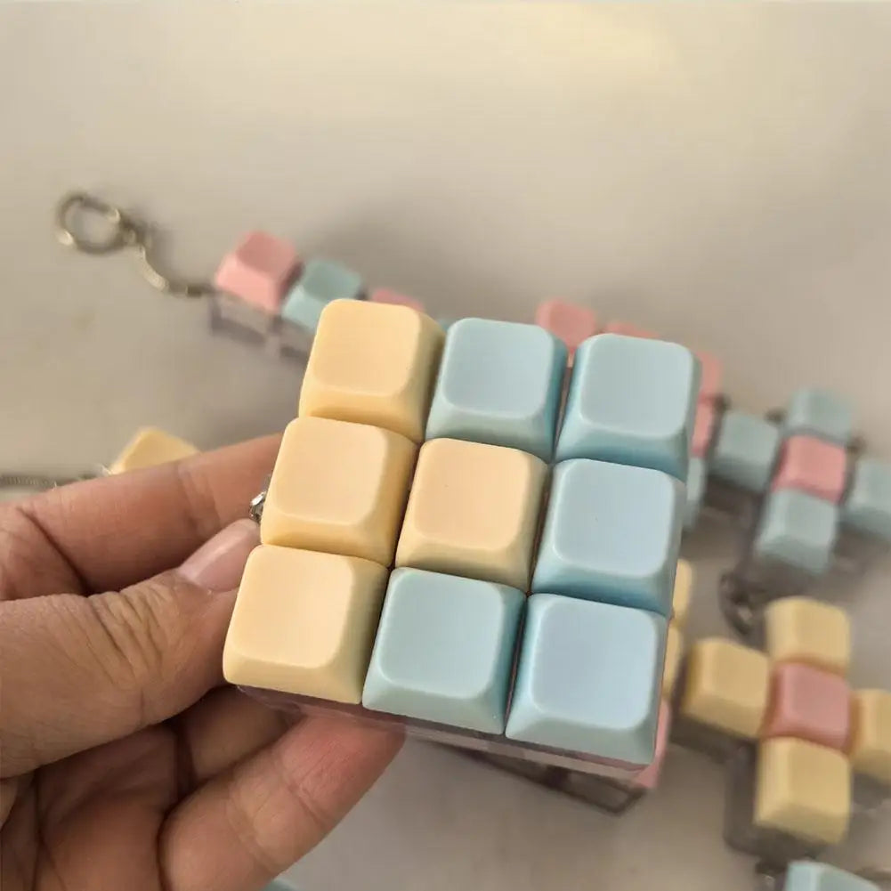 Mini Keyboard Fidget Toy – Clicky Keycap Stress Relief Keychain
