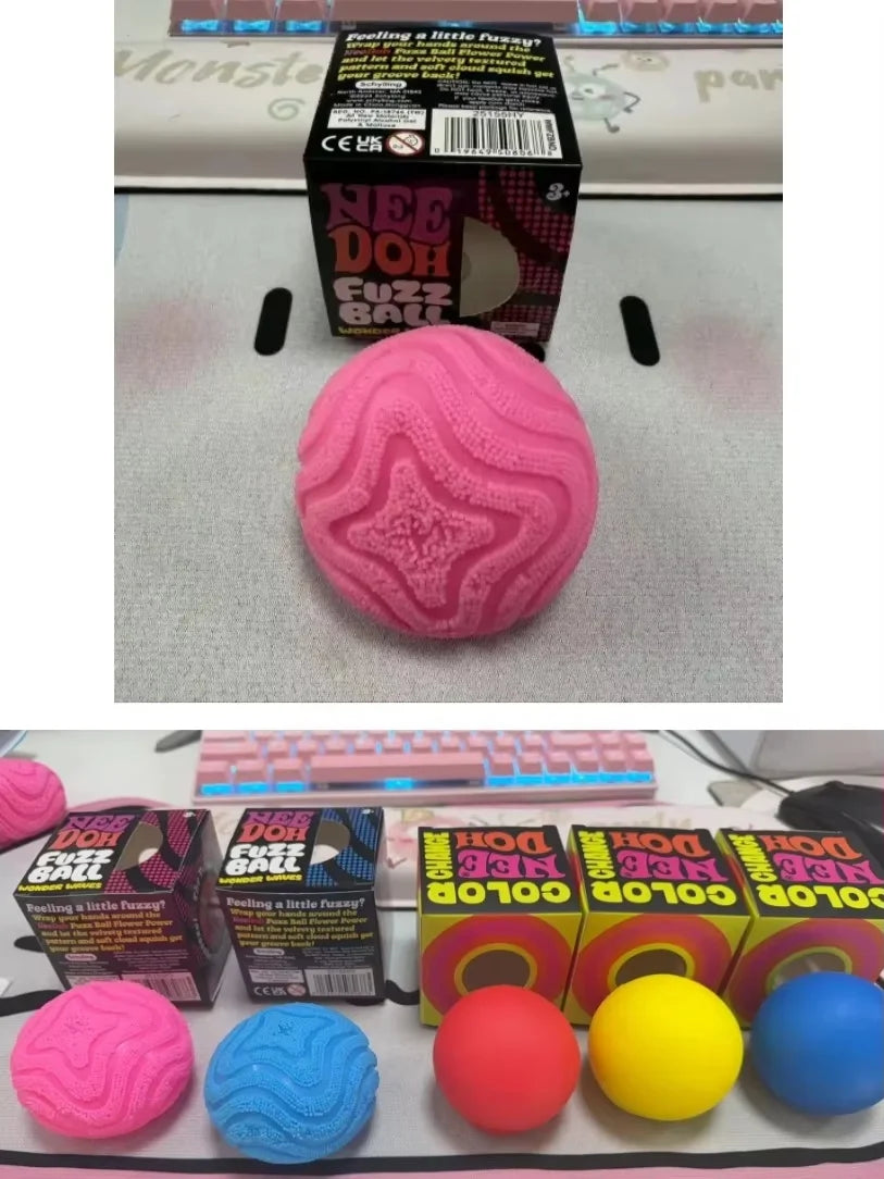 Fuzz Ball Velvet Squishy Fidget Toy