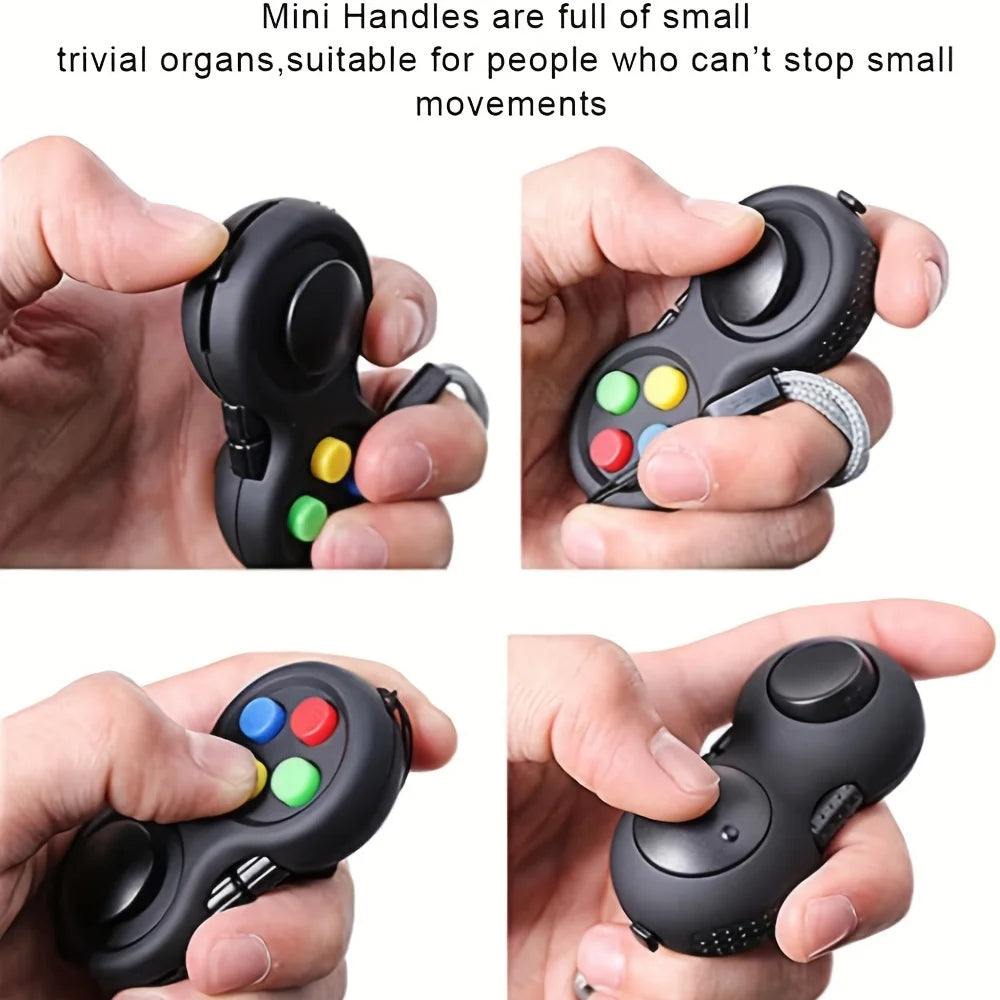 8-in-1 Fidget Pad – Multi-Function Sensory Cube & Stress Relief Toy
