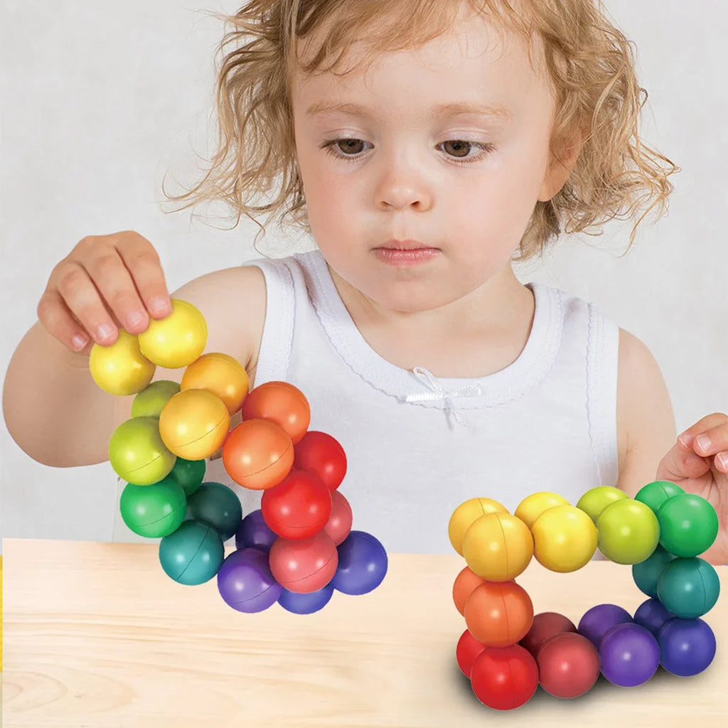 3D Rotating Sensory Fidget Balls – 20-Pack Stress Relief & Learning Toy