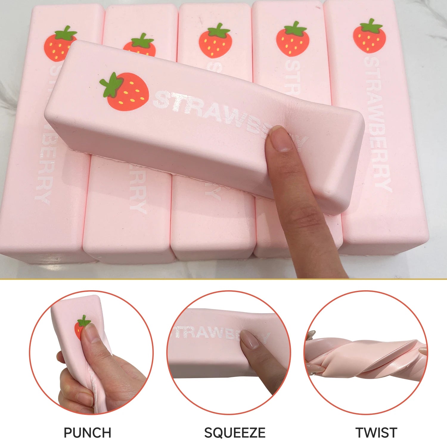 Chocolate Bar Squishy Toy | Slow Rising PU Squeeze Stress Relief Fidget for Kids & Adults