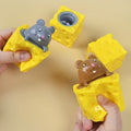 Mouse & Cheese Squishy Stress Ball | Slow Rising Squeeze Fidget Toy for Kids & Adults