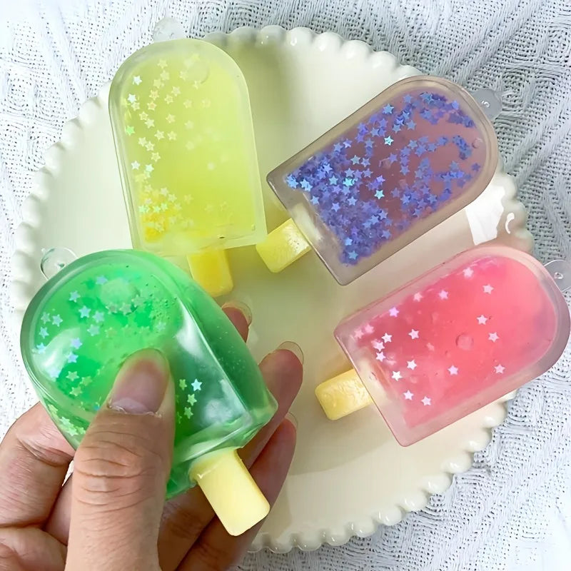 Glitter Popsicle Squishy Fidget Toy