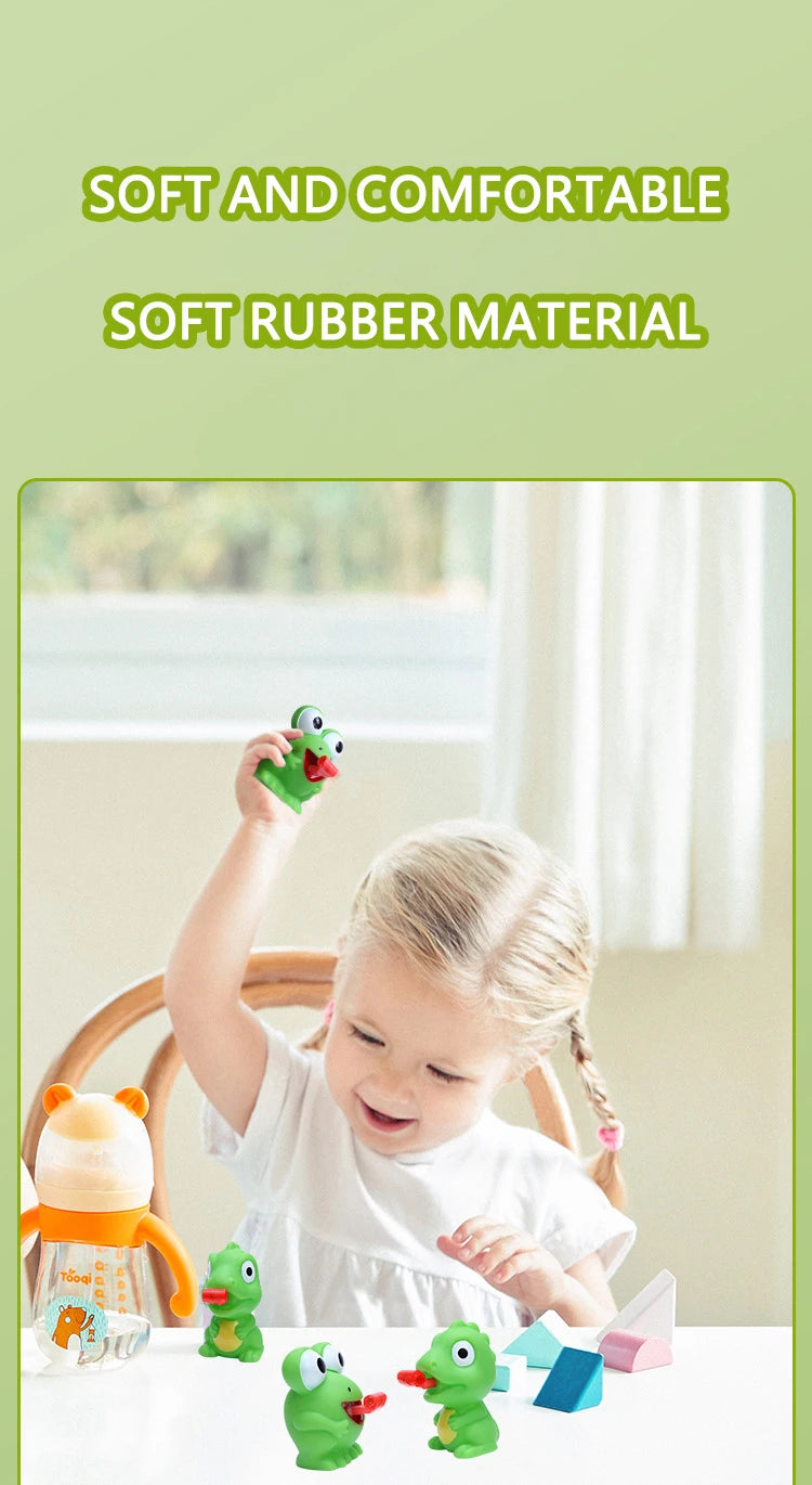 Squeeze Tongue-Out Fidget Toy – Frog & Dinosaur Stress Relief Pinch Toy