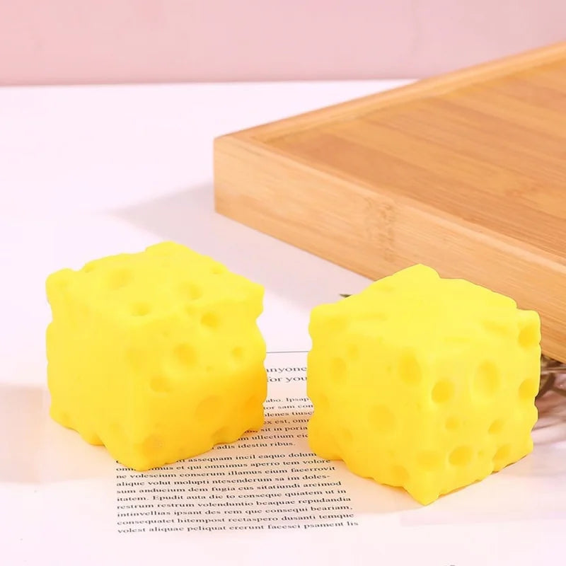 Cheese Squishy Stress Ball Fidget Toy