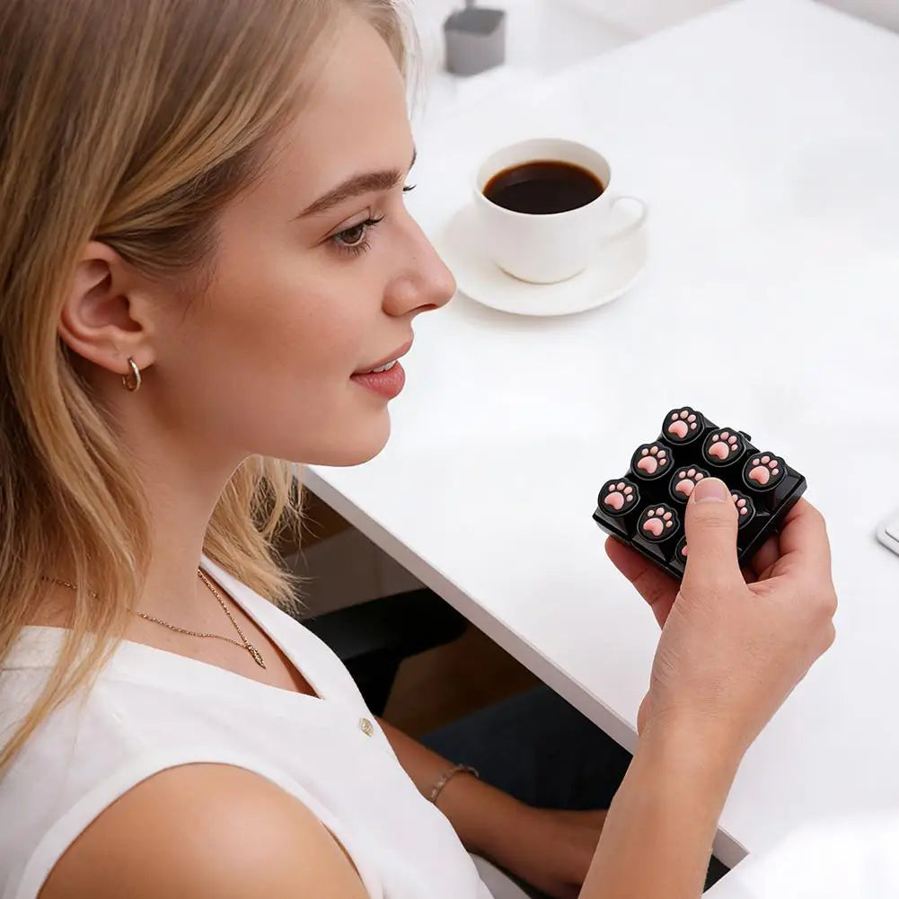 Cat Paw Keycap Fidget Keychain Clicker