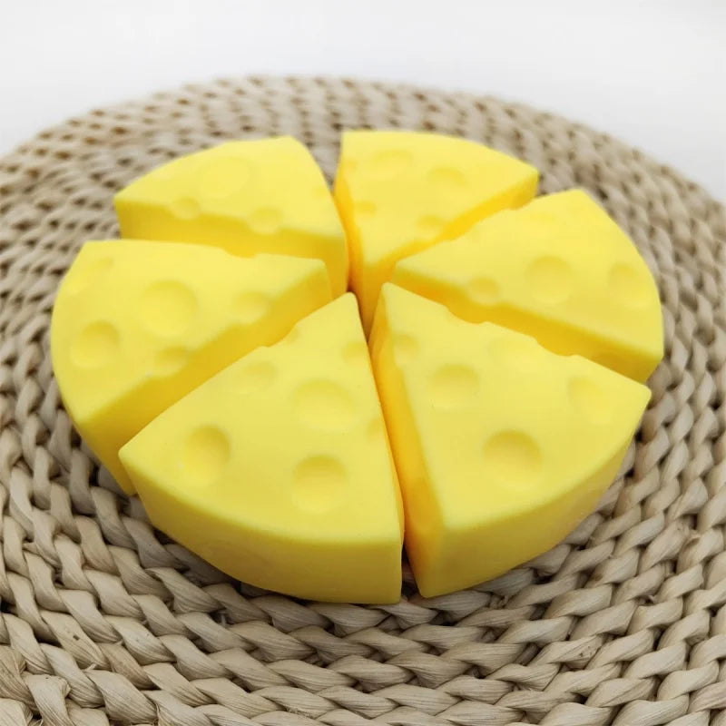 Cheese Squishy Stress Ball Fidget Toy