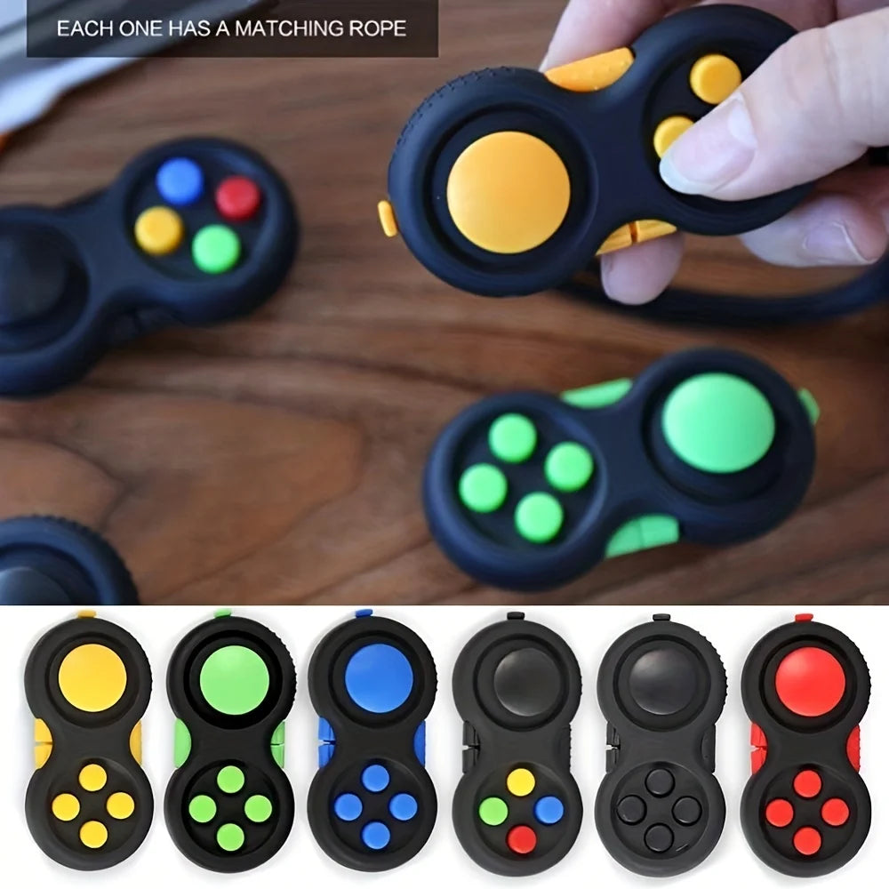 8-in-1 Fidget Pad – Multi-Function Sensory Cube & Stress Relief Toy