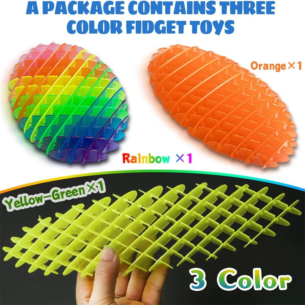 Fidget Worm Slug Toy | Stretchy Sensory Stress Relief Toy for Kids & Adults