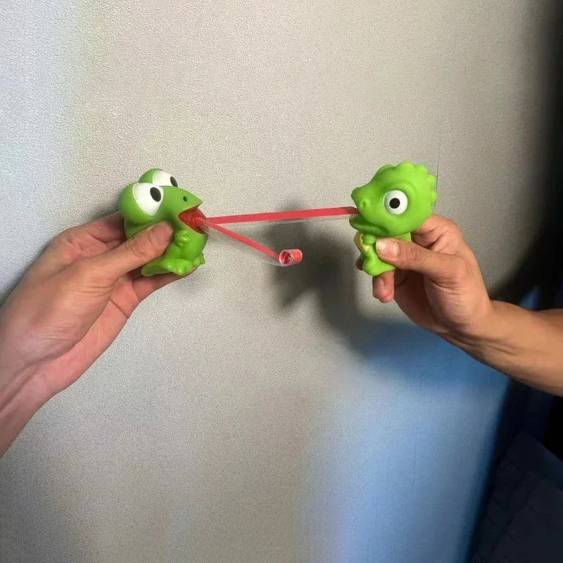 Squeeze Tongue-Out Fidget Toy – Frog & Dinosaur Stress Relief Pinch Toy