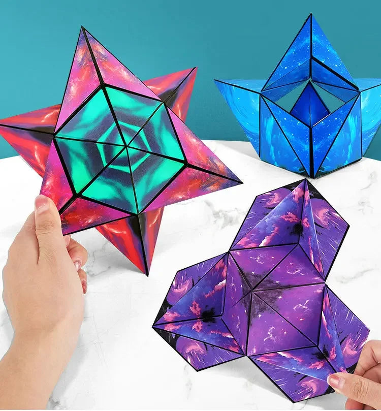 Magnetic Magic Puzzle Cube | Shape-Shifting 3D Fidget Toy for Kids & Adults