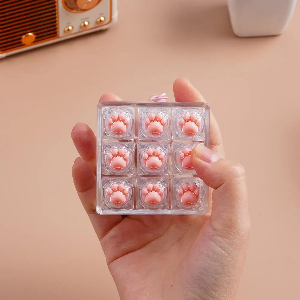 Cat Paw Keycap Fidget Keychain Clicker