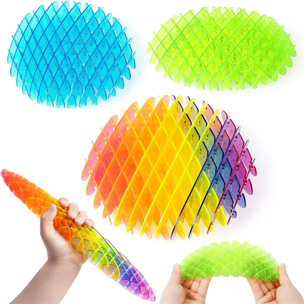 Fidget Worm Slug Toy | Stretchy Sensory Stress Relief Toy for Kids & Adults