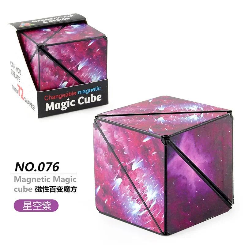 Magnetic Magic Puzzle Cube | Shape-Shifting 3D Fidget Toy for Kids & Adults