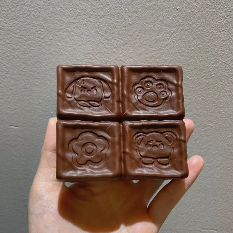 Squishy Strawberry Cube Stress Relief Toy | Slow Rising Fidget Squishy