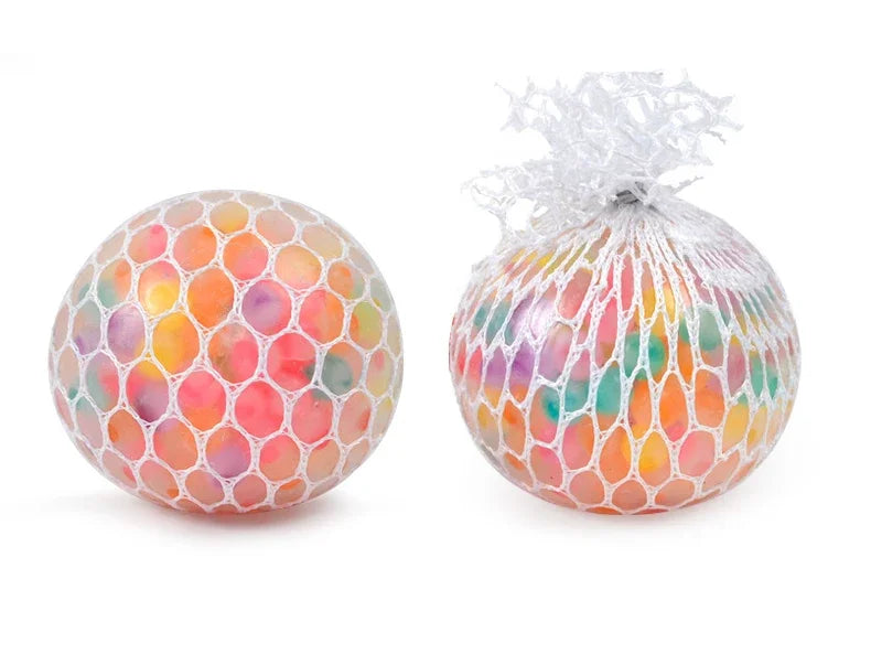 Rainbow Sensory Stress Relief Ball | 3D Squishy Fidget Toy for Kids & Adults