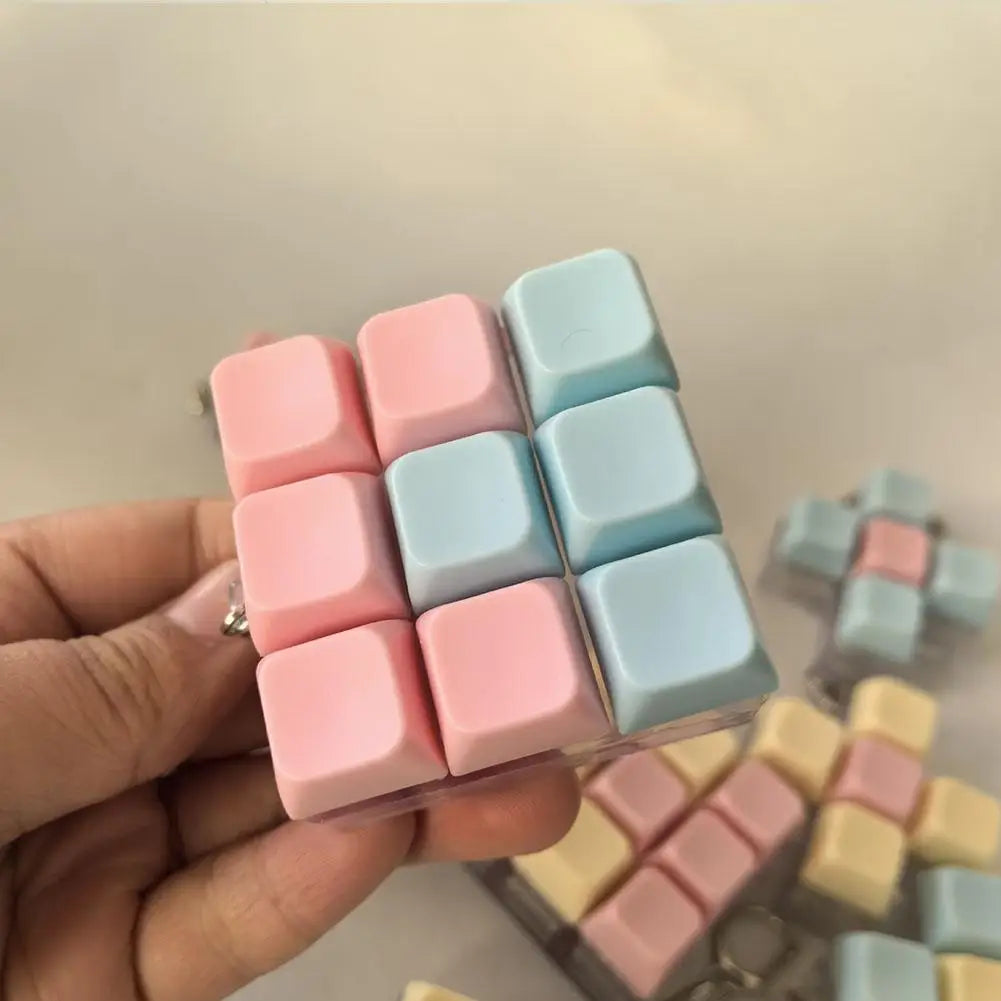 Mini Keyboard Fidget Toy – Clicky Keycap Stress Relief Keychain