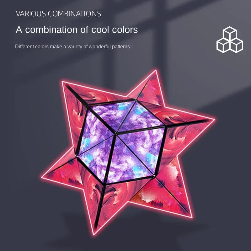 Magnetic Magic Puzzle Cube | Shape-Shifting 3D Fidget Toy for Kids & Adults