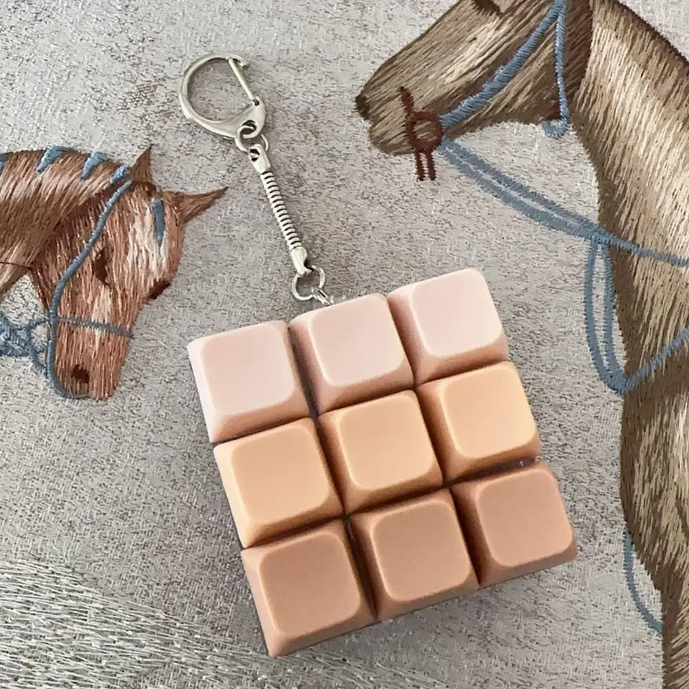 Mini Keyboard Fidget Toy – Clicky Keycap Stress Relief Keychain