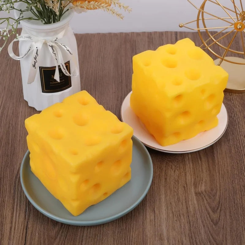Cheese Squishy Stress Ball Fidget Toy