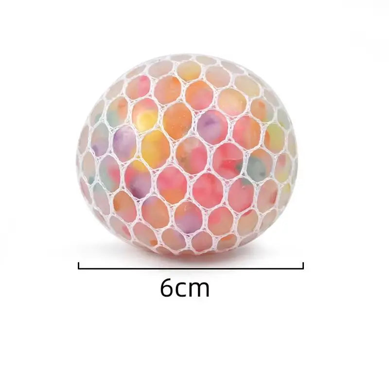Rainbow Sensory Stress Relief Ball | 3D Squishy Fidget Toy for Kids & Adults