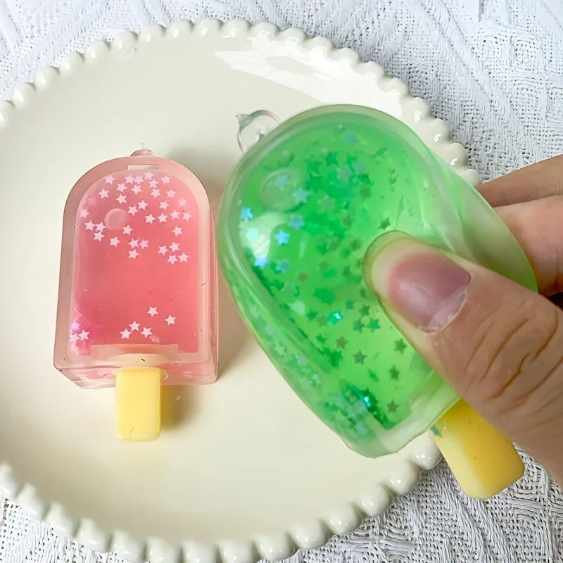 Glitter Popsicle Squishy Fidget Toy