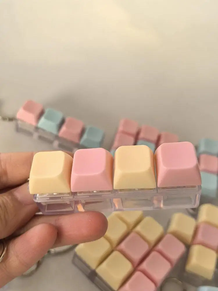Mini Keyboard Fidget Toy – Clicky Keycap Stress Relief Keychain
