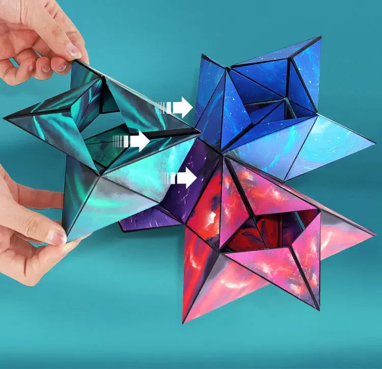 Magnetic Magic Puzzle Cube | Shape-Shifting 3D Fidget Toy for Kids & Adults