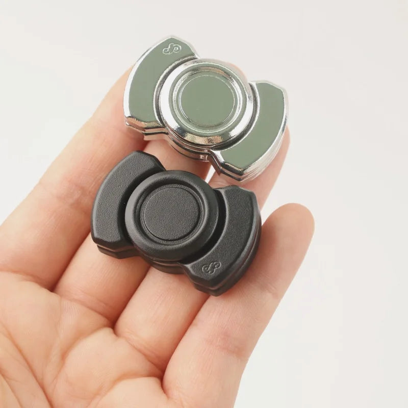 3-in-1 Metal EDC Fidget Toy | Spinner, Clicker & Magnetic Slider for Adults