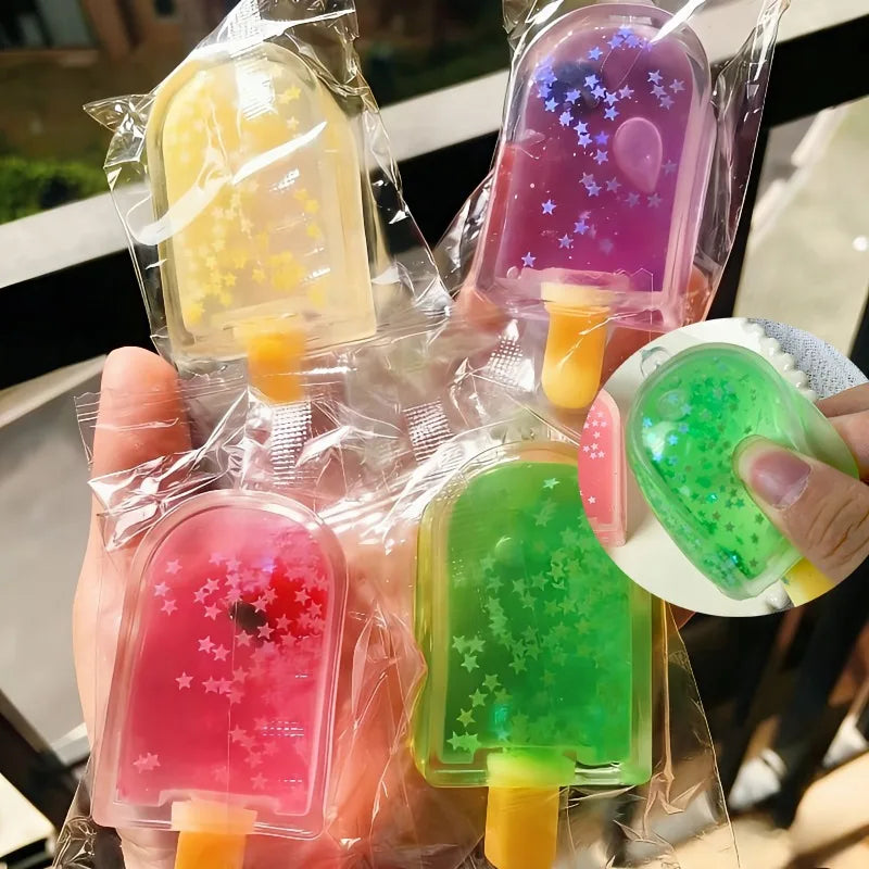 Glitter Popsicle Squishy Fidget Toy