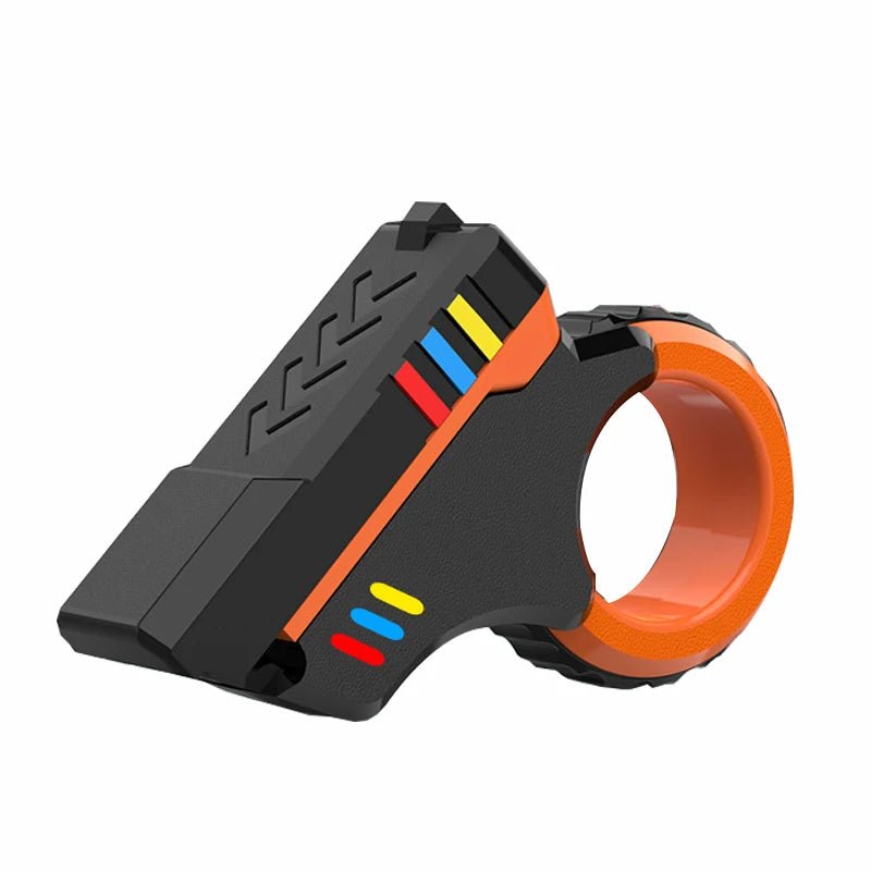 3D Printed Rotary Finger Slider Fidget Toy – Textured Ratchet Spinner