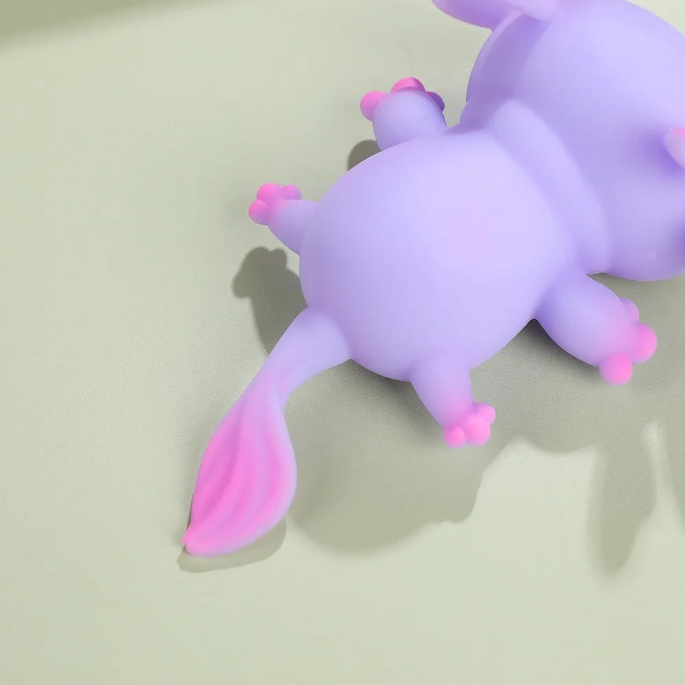Axolotl Squishy Squeeze Toy | Slow Rising Stretch Fidget Doll for Stress Relief