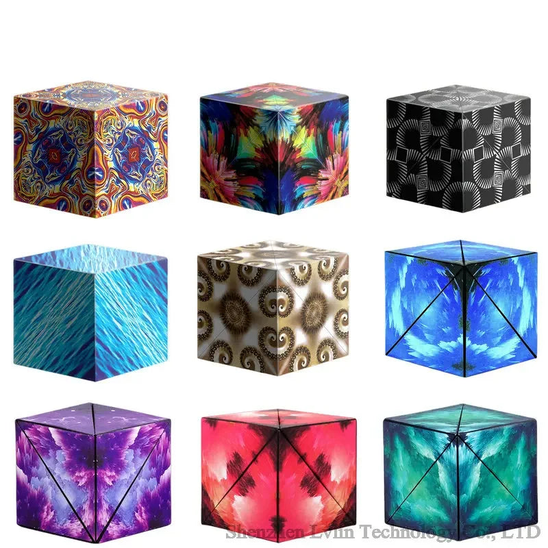 Magnetic Magic Puzzle Cube | Shape-Shifting 3D Fidget Toy for Kids & Adults