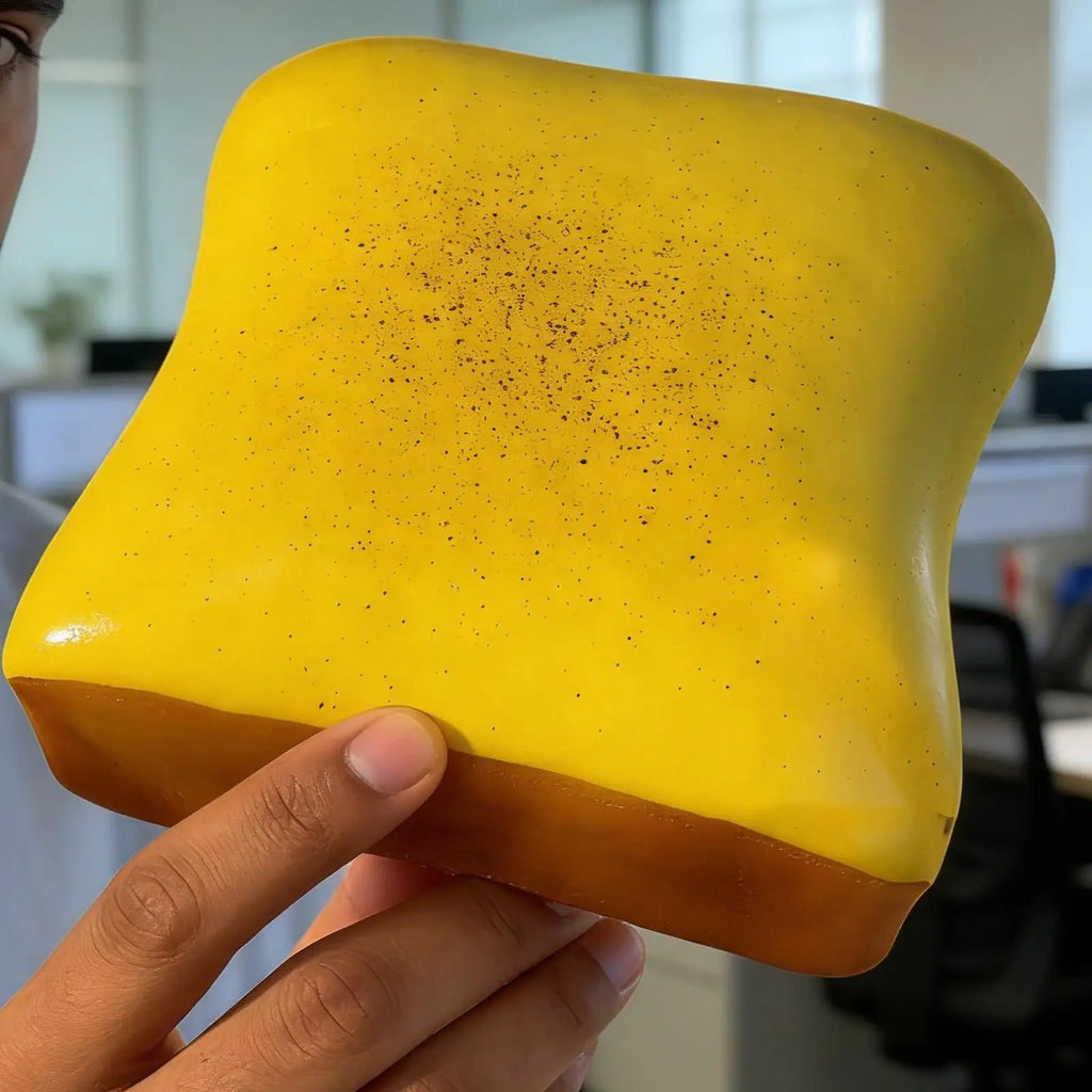 Toast Bread Squishy Toy | Slow Rising Silicone Squeeze Stress Relief Toy for Kids & Adults