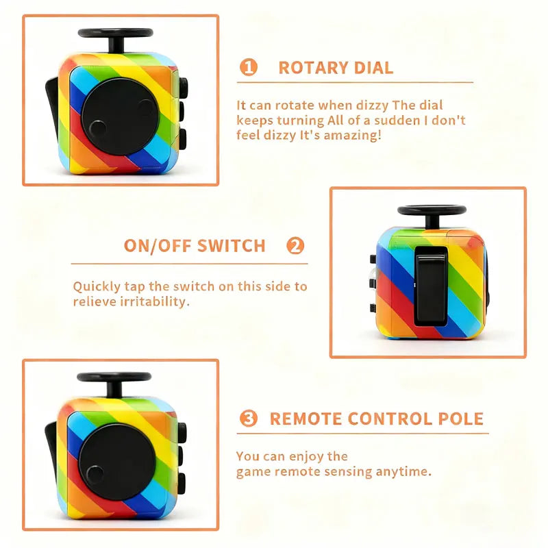 Mini Fidget Cube | Stress Relief Toy for Kids & Adults with ADHD & Anxiety