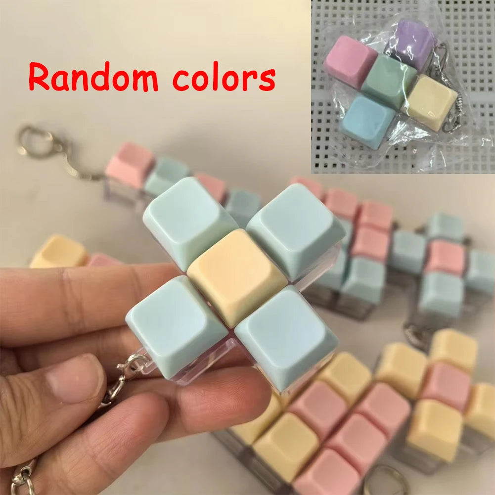Mini Keyboard Fidget Toy – Clicky Keycap Stress Relief Keychain