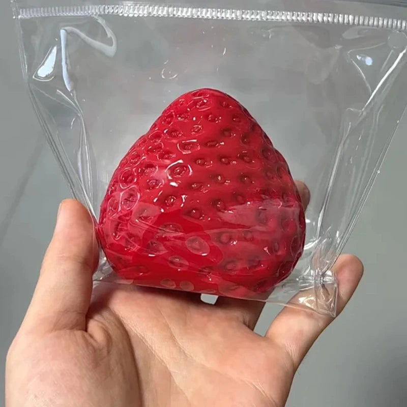 Strawberry Taba Squishy Fidget Toy | Slow Rebound Squeeze Stress Relief Toy for Kids & Adults