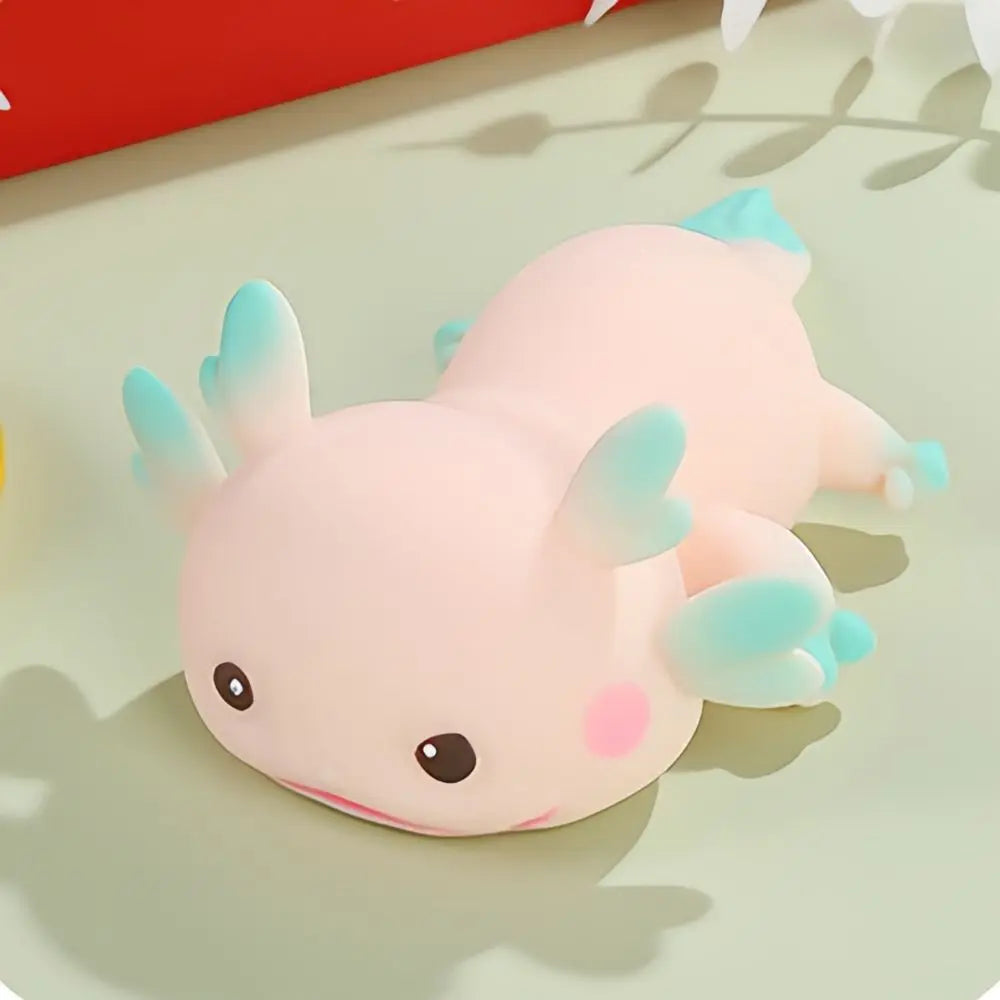 Axolotl Squishy Squeeze Toy | Slow Rising Stretch Fidget Doll for Stress Relief
