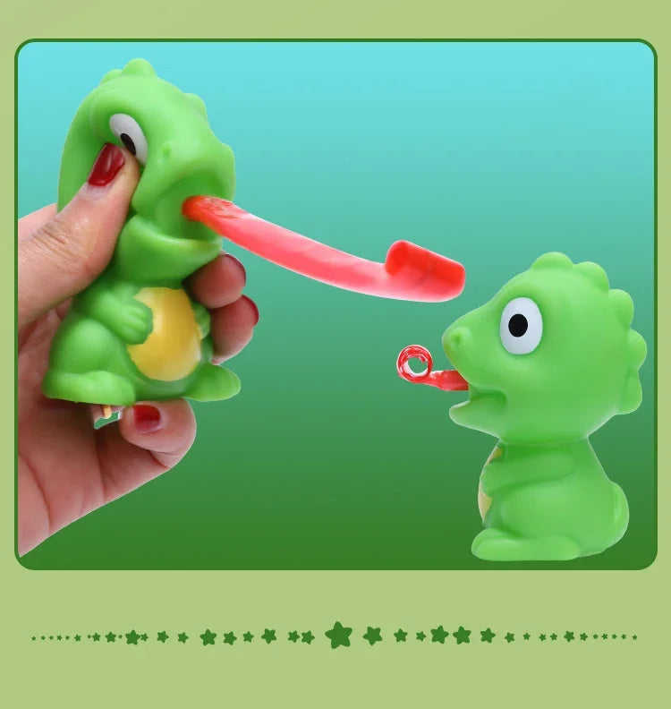 Squeeze Tongue-Out Fidget Toy – Frog & Dinosaur Stress Relief Pinch Toy
