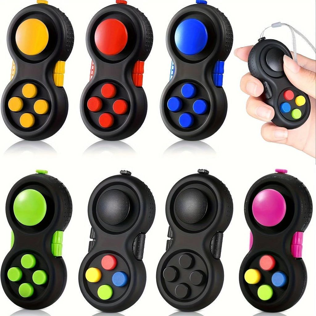8-in-1 Fidget Pad – Multi-Function Sensory Cube & Stress Relief Toy