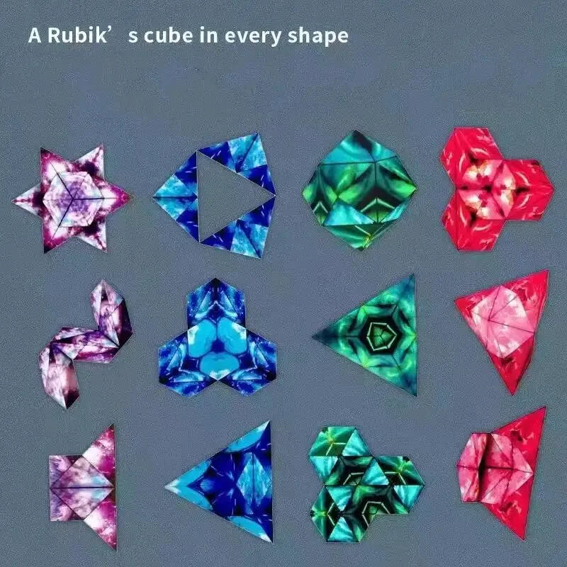 Magnetic Magic Puzzle Cube | Shape-Shifting 3D Fidget Toy for Kids & Adults