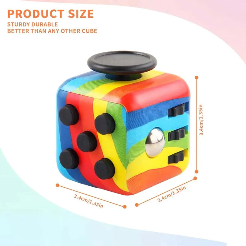 Mini Fidget Cube | Stress Relief Toy for Kids & Adults with ADHD & Anxiety