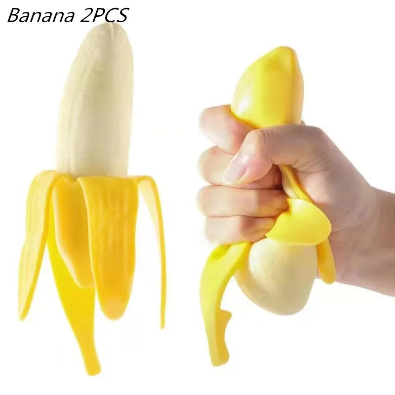 Banana Squishy Stress Ball Fidget Toy