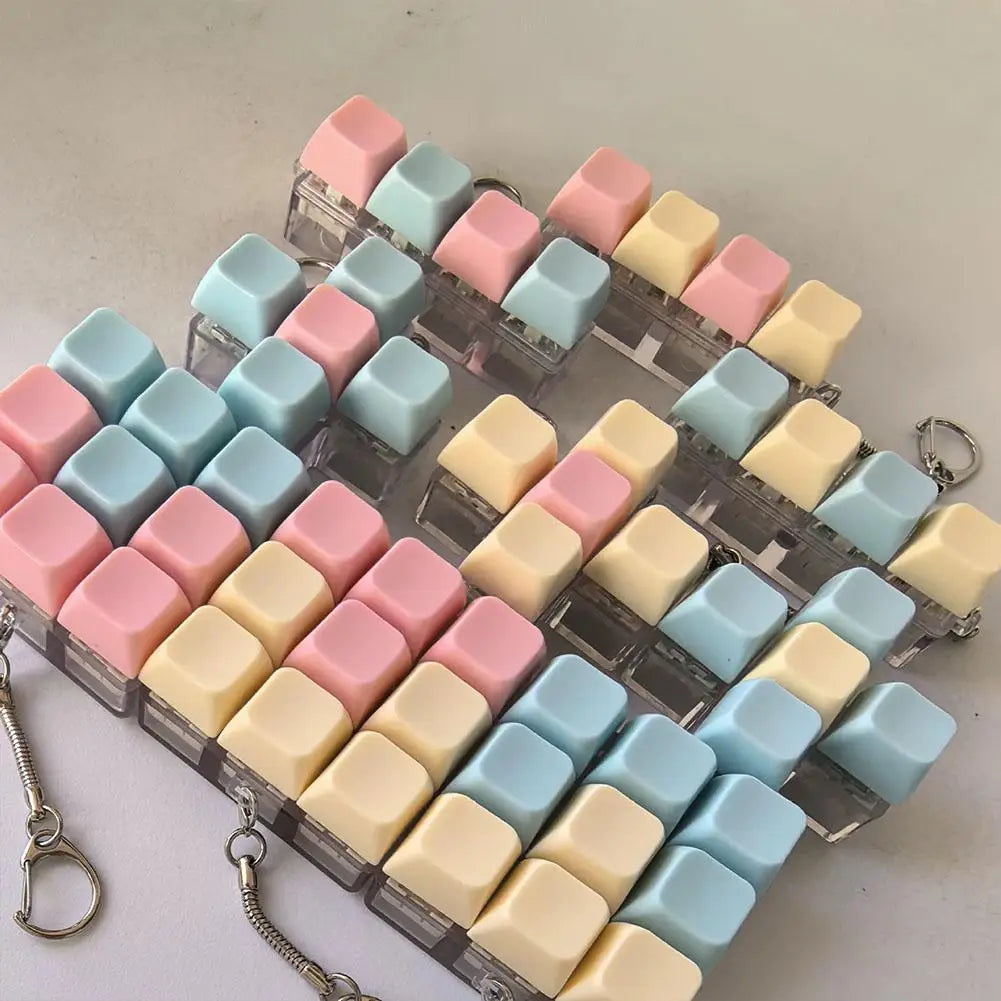 Mini Keyboard Fidget Toy – Clicky Keycap Stress Relief Keychain