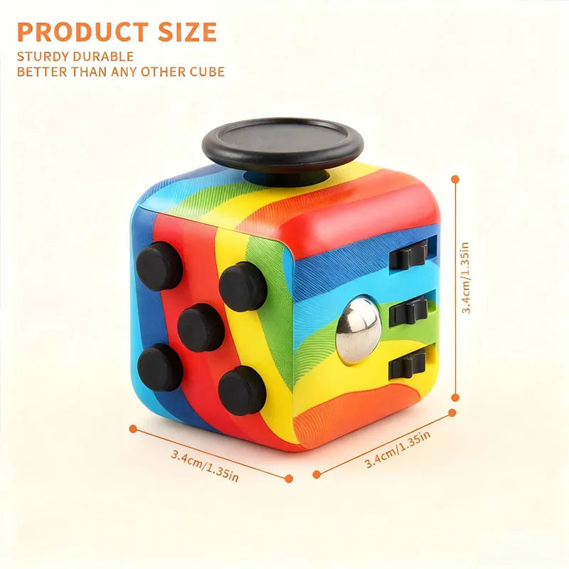 Mini Fidget Cube | Stress Relief Toy for Kids & Adults with ADHD & Anxiety